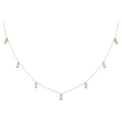 LB Exclusive 14K Yellow Gold 0.33ct Diamond Station Necklace PN14837