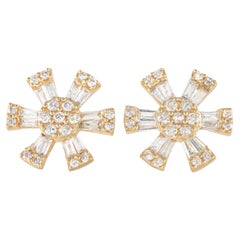 LB Exclusive 14K Yellow Gold 0.43ct Diamond Earrings