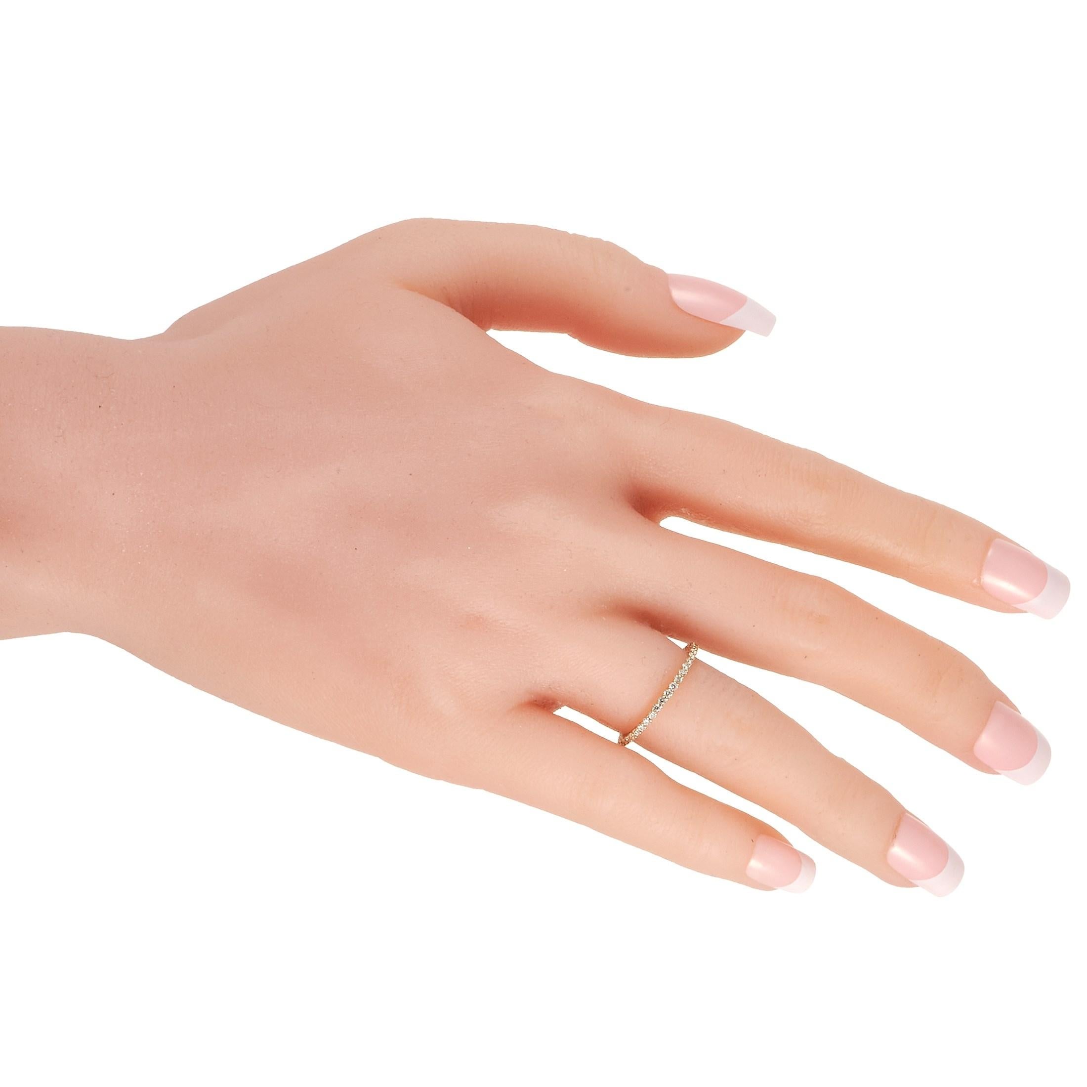 LB Exclusive 14K Gelbgold 0,50 Karat Diamant Eternity Band Ring im Zustand „Neu“ in Southampton, PA