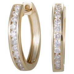LB Exklusive 14K Gelbgold 0,50 Karat Diamant-Ohrringe
