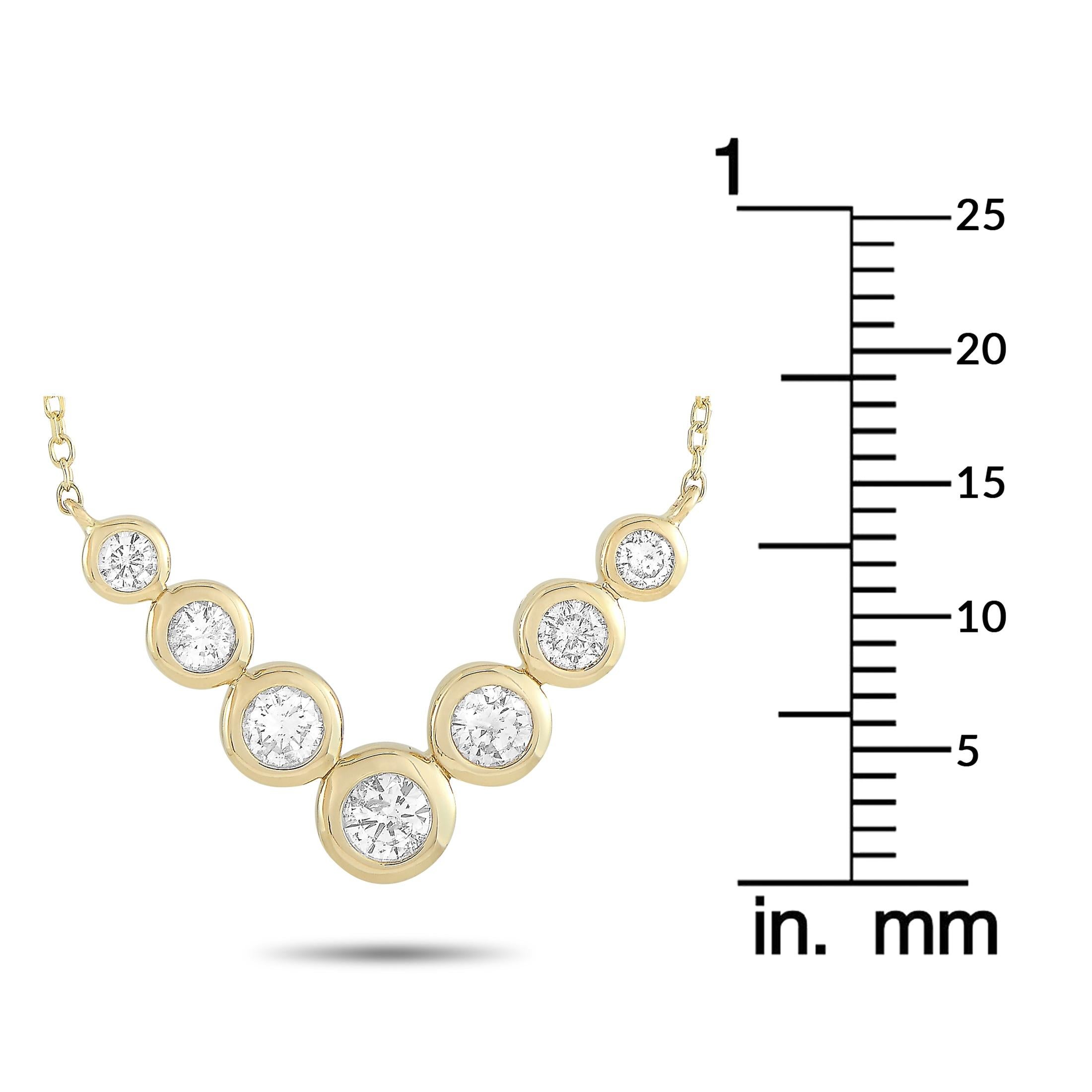 14 karat gold diamond necklace