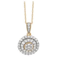 LB Exclusive 14K Yellow Gold 0.50 Ct Diamond Pendant Necklace