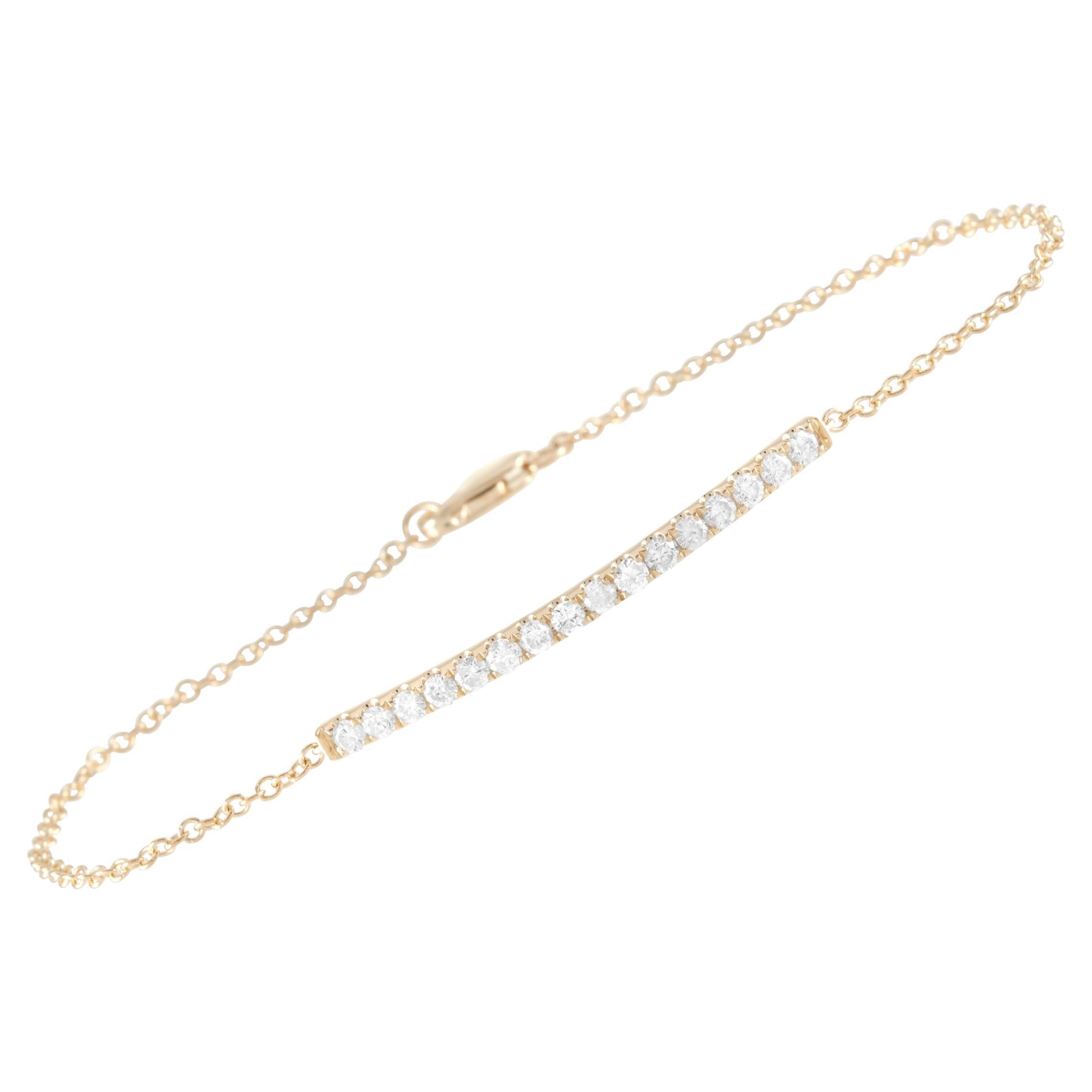 LB Exclusive 14k Yellow Gold 0.50 Carat Diamond Bracelet