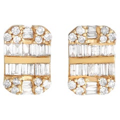 LB Exclusive 14K Yellow Gold 0.50ct Diamond Earrings