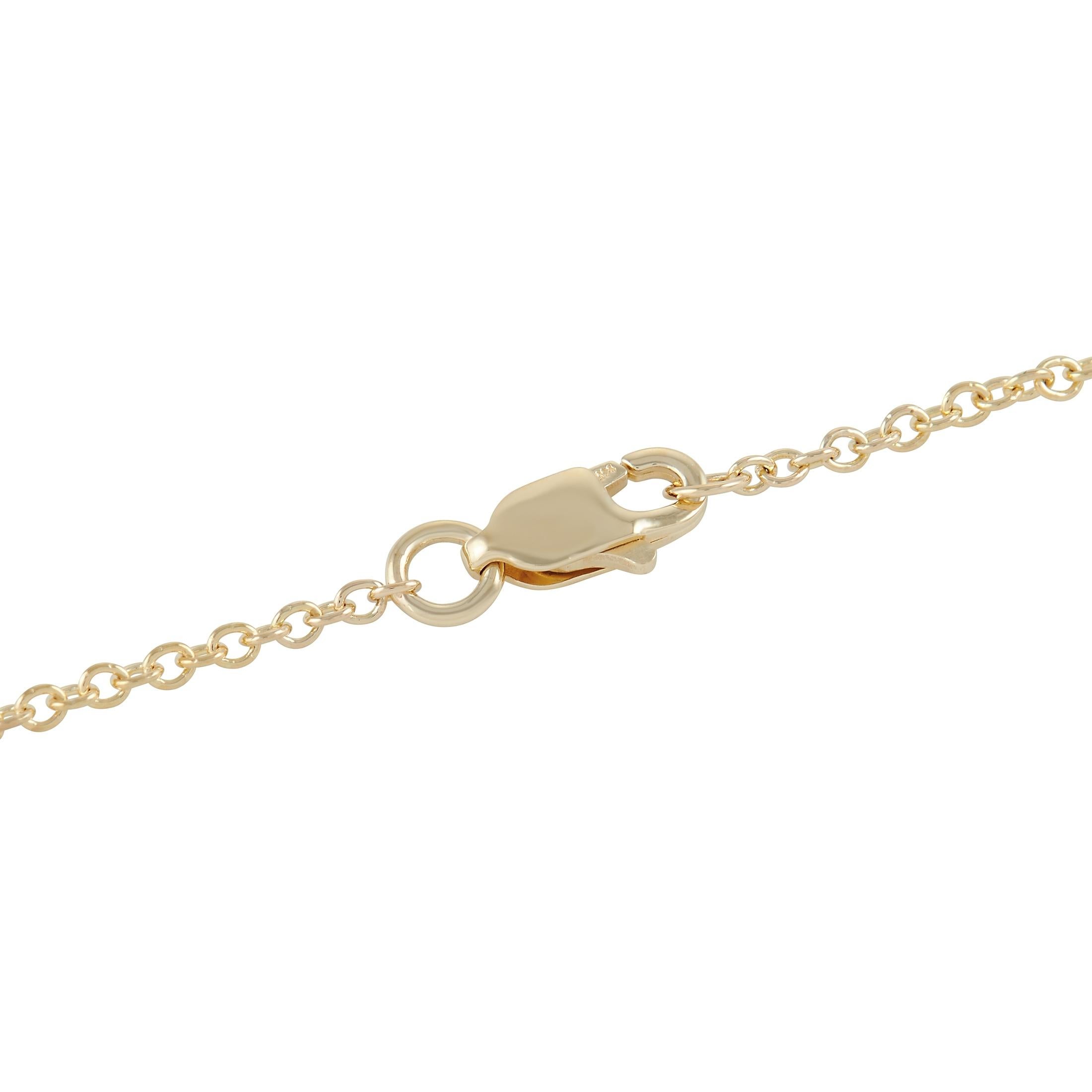 LB Exklusives Armband aus 14 Karat Gelbgold mit 0,55 Karat Diamanten (Rundschliff) im Angebot