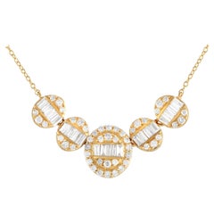 LB Exclusive Collana in oro giallo 14K con diamanti da 0,60 carati PN14836
