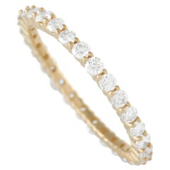 LB Exclusive 14K Yellow Gold 0.95 Ct Floating Diamond Eternity Ring