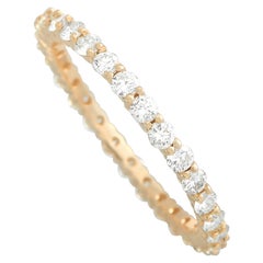 LB Exclusive 14K Yellow Gold 1.00 Ct Diamond Eternity Band Ring LB Exclusive 14K Yellow Gold 1.00 Ct Diamond Eternity Band Ring