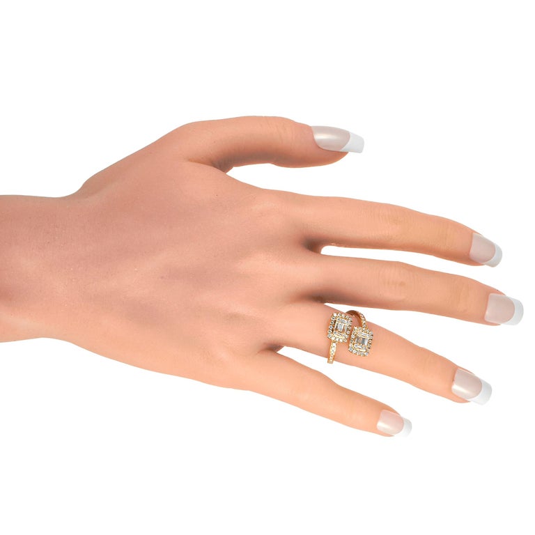 0.72 Carat Genuine LB Diamond 14K Yellow Gold Ring