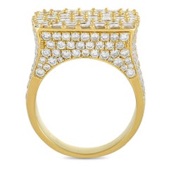 LB Exclusive 14K Yellow Gold 10.49 Ct Diamond Ring