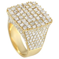 LB Exclusive 14K Yellow Gold 10.49 Ct Diamond Ring