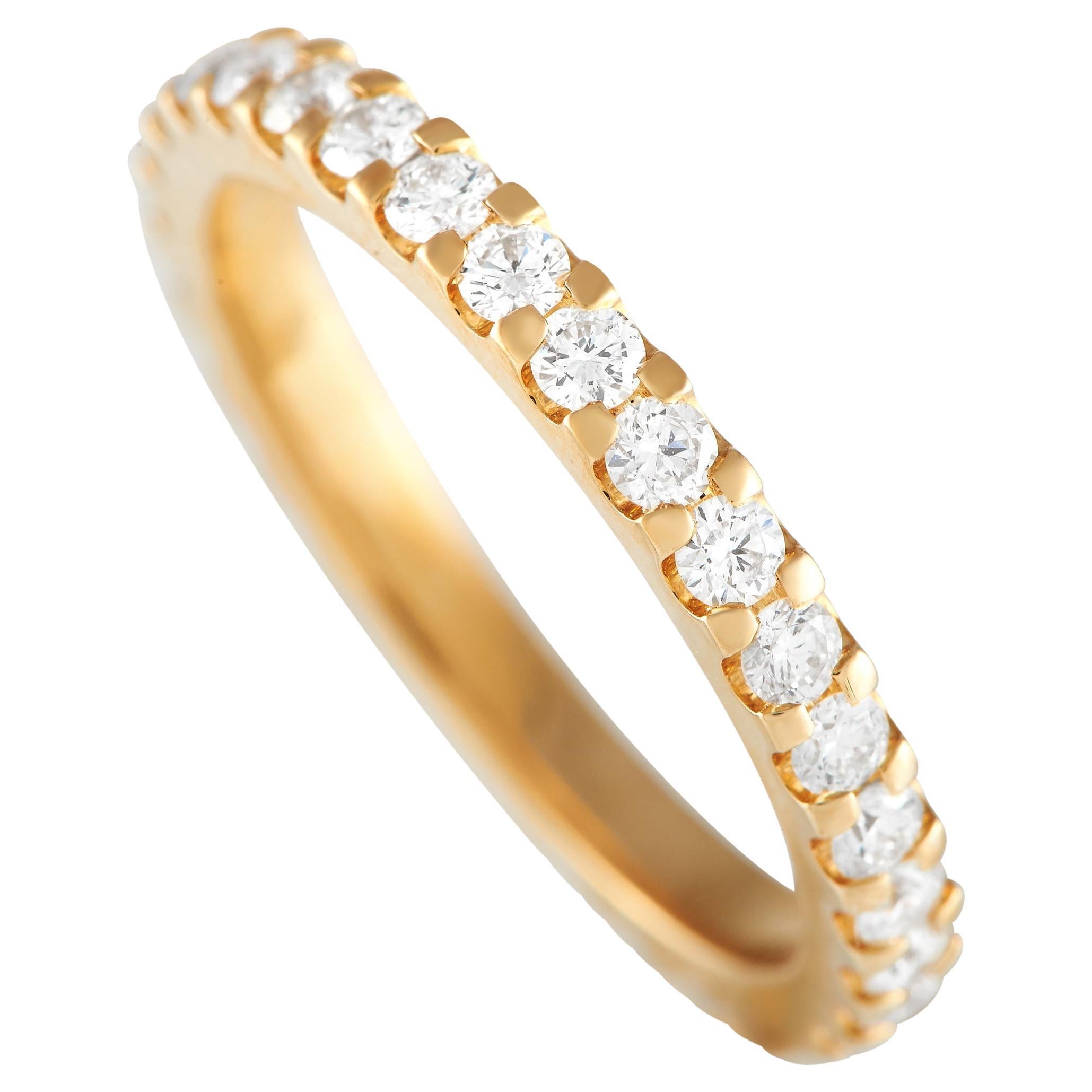 LB Exklusive 14K Gelbgold 1,0 Karat Diamant Ewigkeitsring