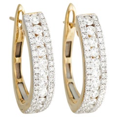 LB Exclusive - Boucles d'oreilles en or jaune 14 carats serties de 2,0 carats de diamants