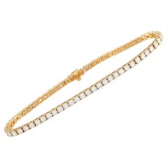LB Exclusive 14K Yellow Gold 4.87 Ct Diamond Tennis Bracelet