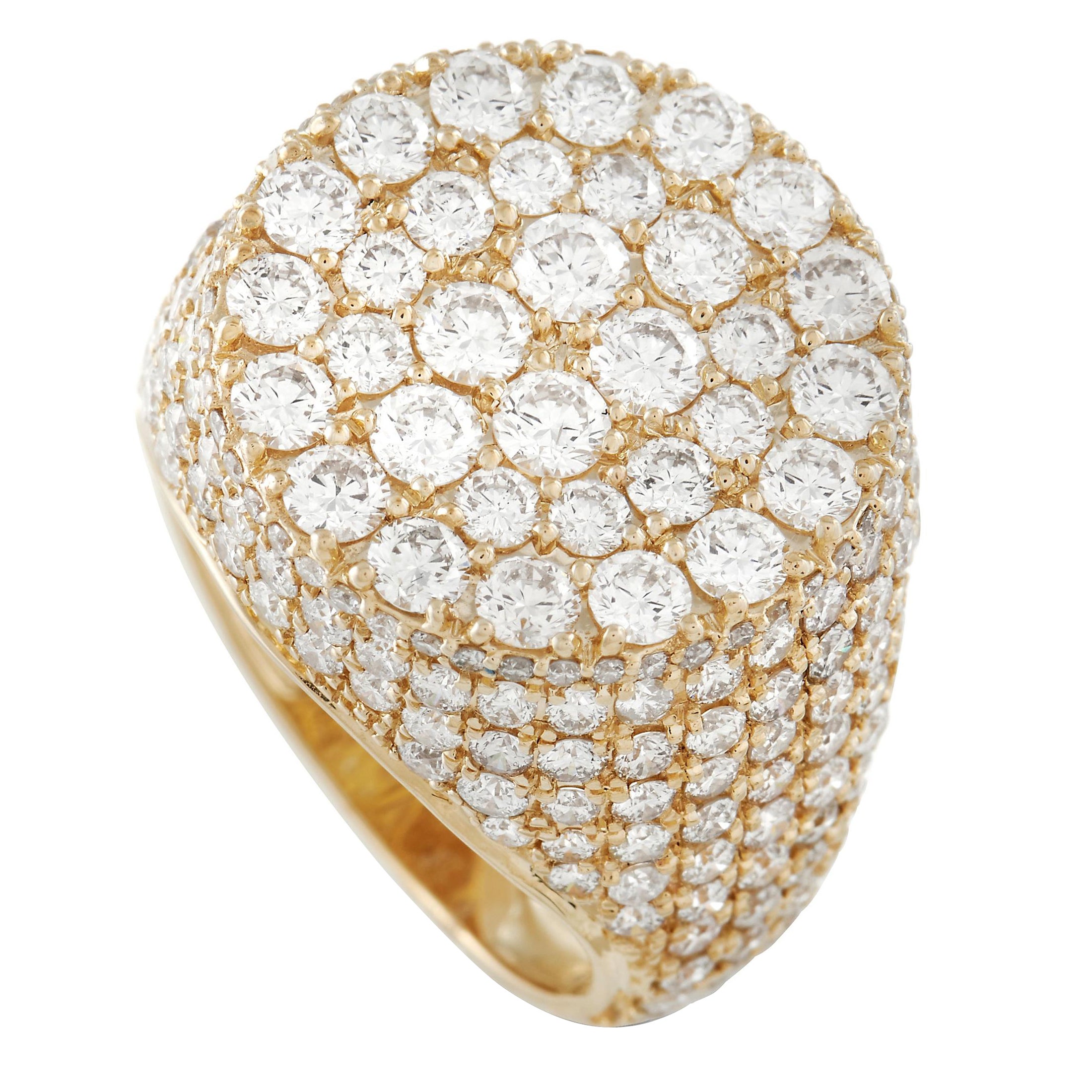 LB Exclusive Bague en or jaune 14K avec 7::25 ct de diamants