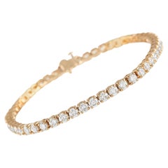 LB Exclusive 14K Yellow Gold 8.32 Ct Diamond Tennis Bracelet