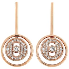 LB Exclusive 18 Karat Rose Gold 0.20 Carat Diamond Earrings