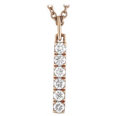 LB Exclusive 18 Karat Rose Gold 0.30 Carat Diamond Necklace