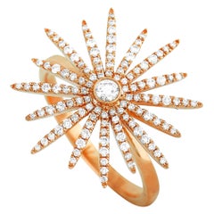 LB Exclusive 18 Karat Rose Gold 0.45 Carat Diamond Ring