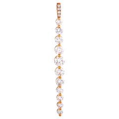 LB Exclusive 18 Karat Rose Gold 0.95 Carat Diamond Pendant