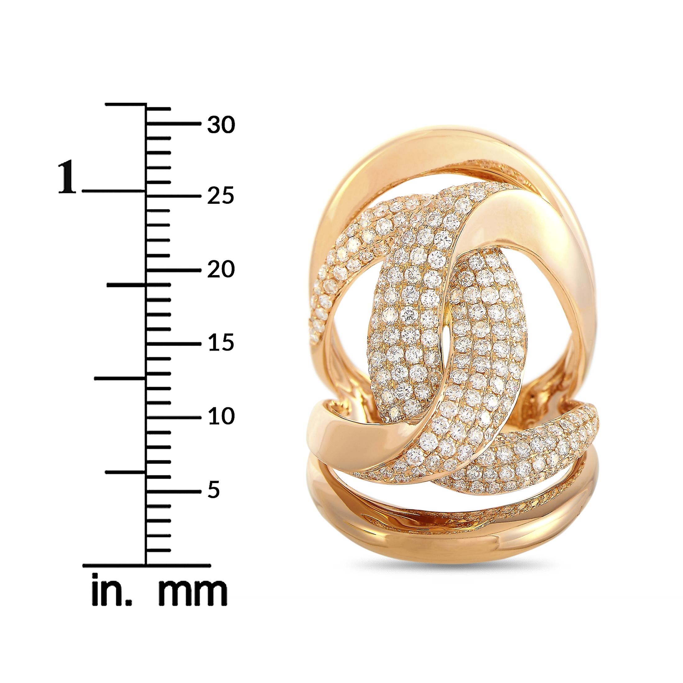 LB Exclusive 18 Karat Rose Gold 1.50 Carat Diamond Ring 1