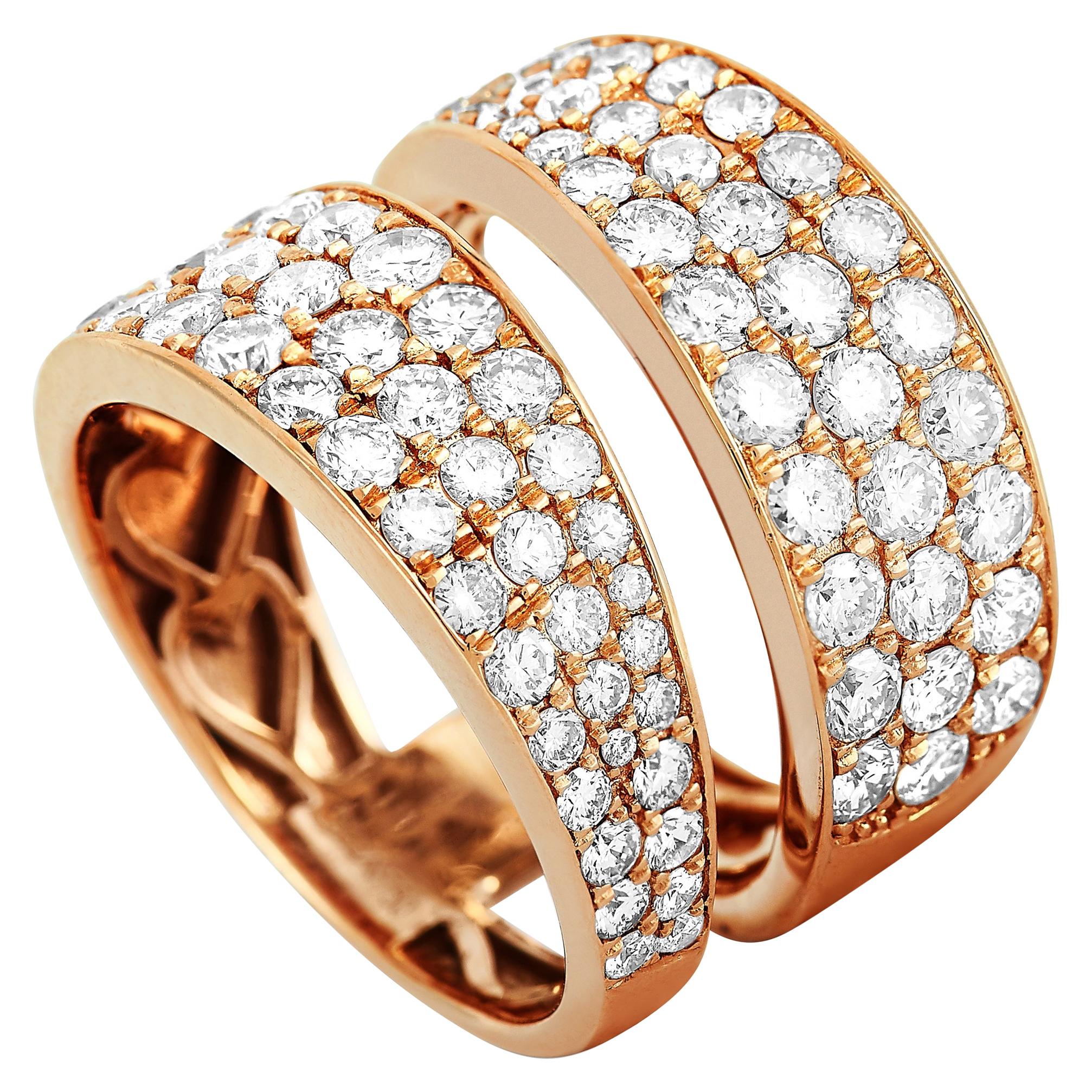 LB Exclusive 18 Karat Rose Gold 2.50 Carat Diamond Ring