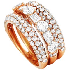 LB Exclusive 18 Karat Rose Gold 2.53 Carat Diamond Ring