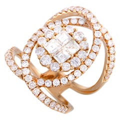 LB Exclusive 18 Karat Rose Gold Diamond Ring