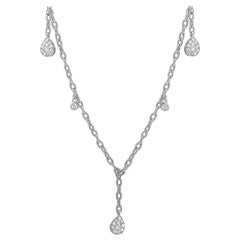LB Exclusive 18 Karat White Gold 1.00 Carat Diamond Necklace