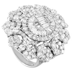 LB Exclusive 18 Karat White Gold 7.83 Carat Diamond Ring