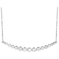 LB Exclusive 18 Karat White Gold Diamond Pendant Necklace