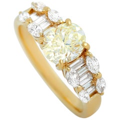 LB Exclusive 18 Karat Yellow Gold 1.99 Carat Diamond Ring