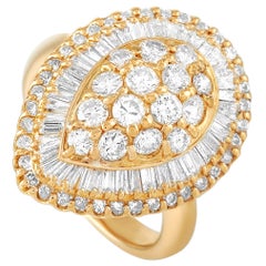 LB Exclusive 18 Karat Yellow Gold 2.00 Carat Diamond Ring