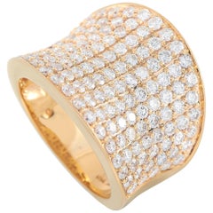 LB Exclusive 18 Karat Yellow Gold 3.26 Carat Diamond Ring