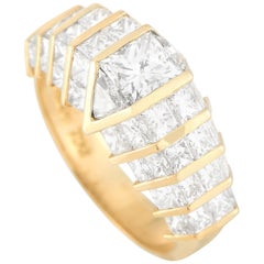 LB Exclusive 18 Karat Yellow Gold 4.00 Carat Diamond Ring