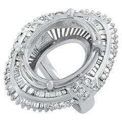 LB Exclusive 1.81 Carat Diamond Platinum Mounting Ring