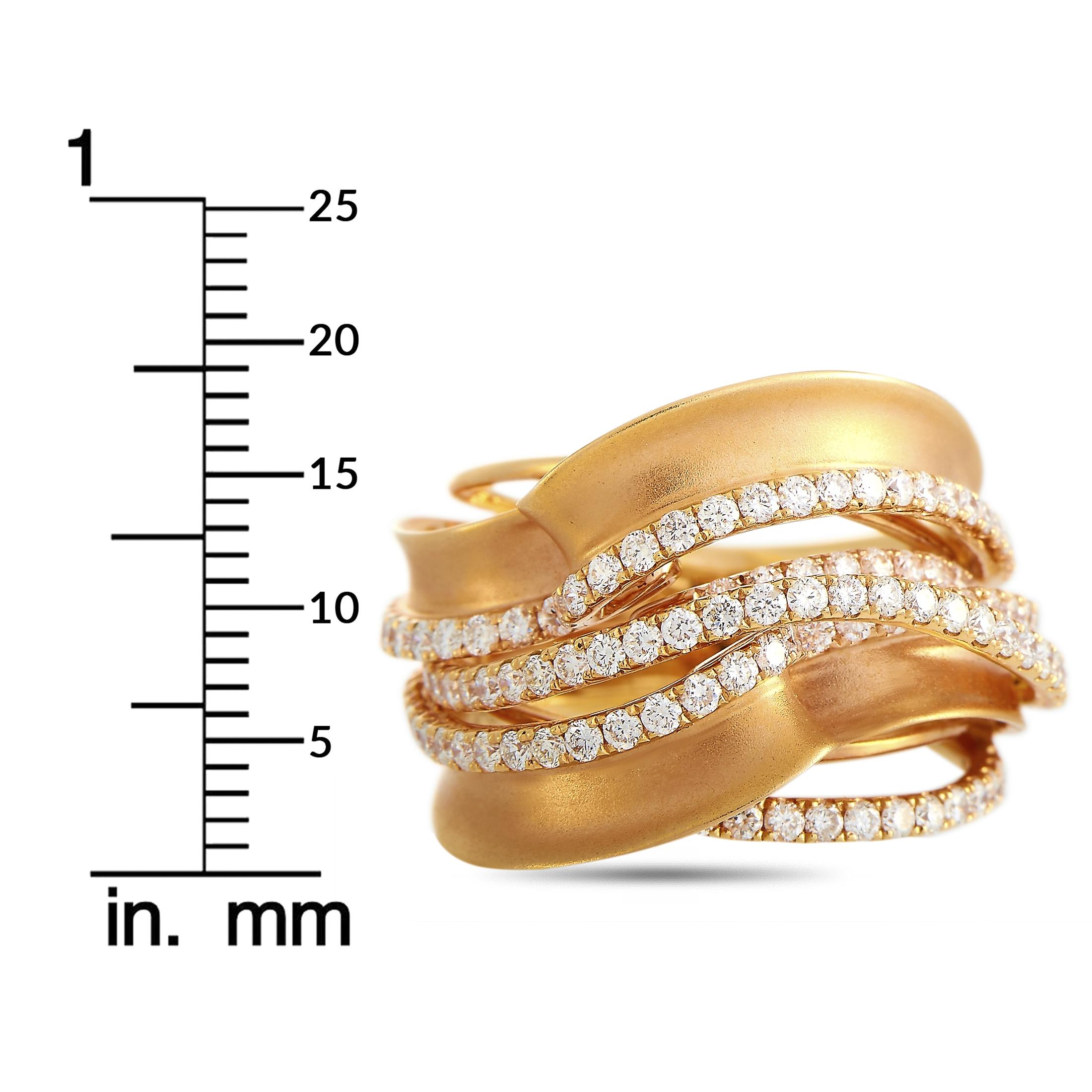 LB Exclusive 18 Karat Rose Gold 1.65 Carat Diamond Ring 1