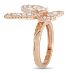 LB Exclusive 18K Rose Gold 1.93 ct Diamond Butterfly Ring