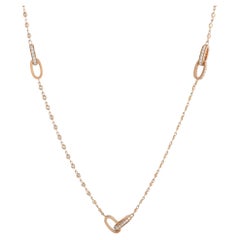 LB Exclusive 18K Rose Gold 3.43ct Diamond Necklace