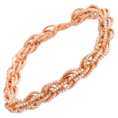 LB Exklusive 18 Karat Roségold 7,55 Karat Diamant-Armband