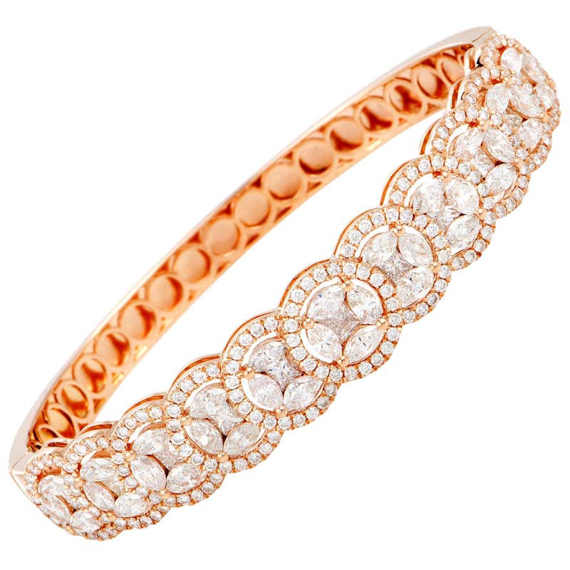 Diamond, Gold and Antique Bangles - 3,410 For Sale at 1stdibs - Page 7