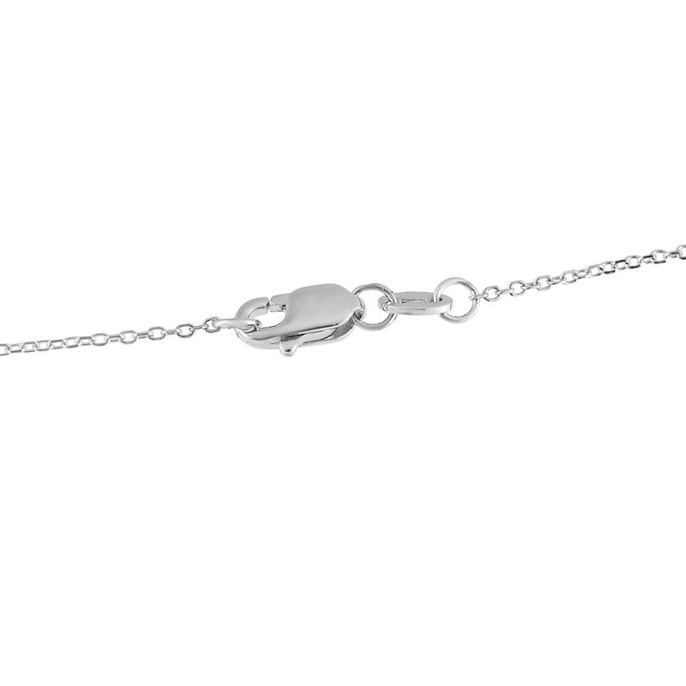LB Exclusive 18K White Gold 0.50 Ct Intertwined Diamond Pendant ...