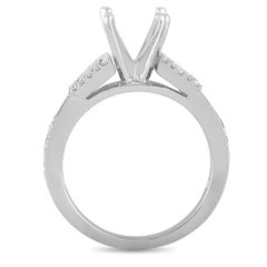LB Exclusive 18K White Gold 0.67 ct Diamond Mounting Ring