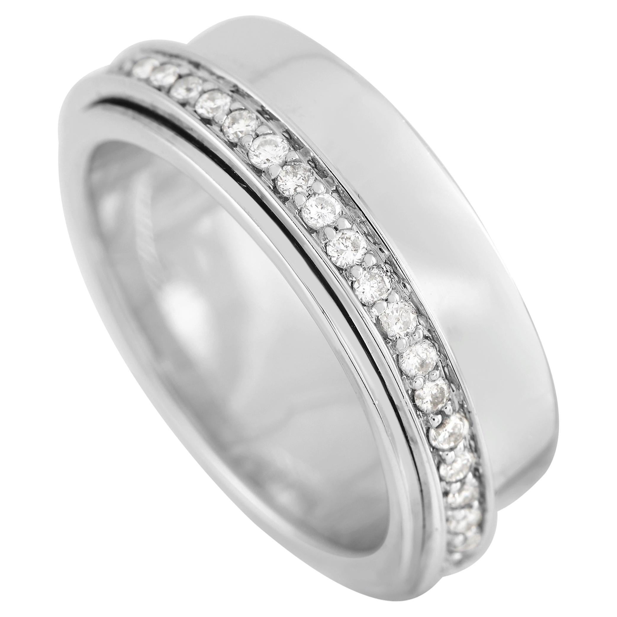 LB Exclusive 18K White Gold 0.75 Ct Diamond Band Ring