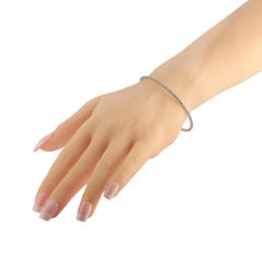 LB Exklusive 18 Karat Weißgold 0,97 Karat Diamant-Tennis-Armreif