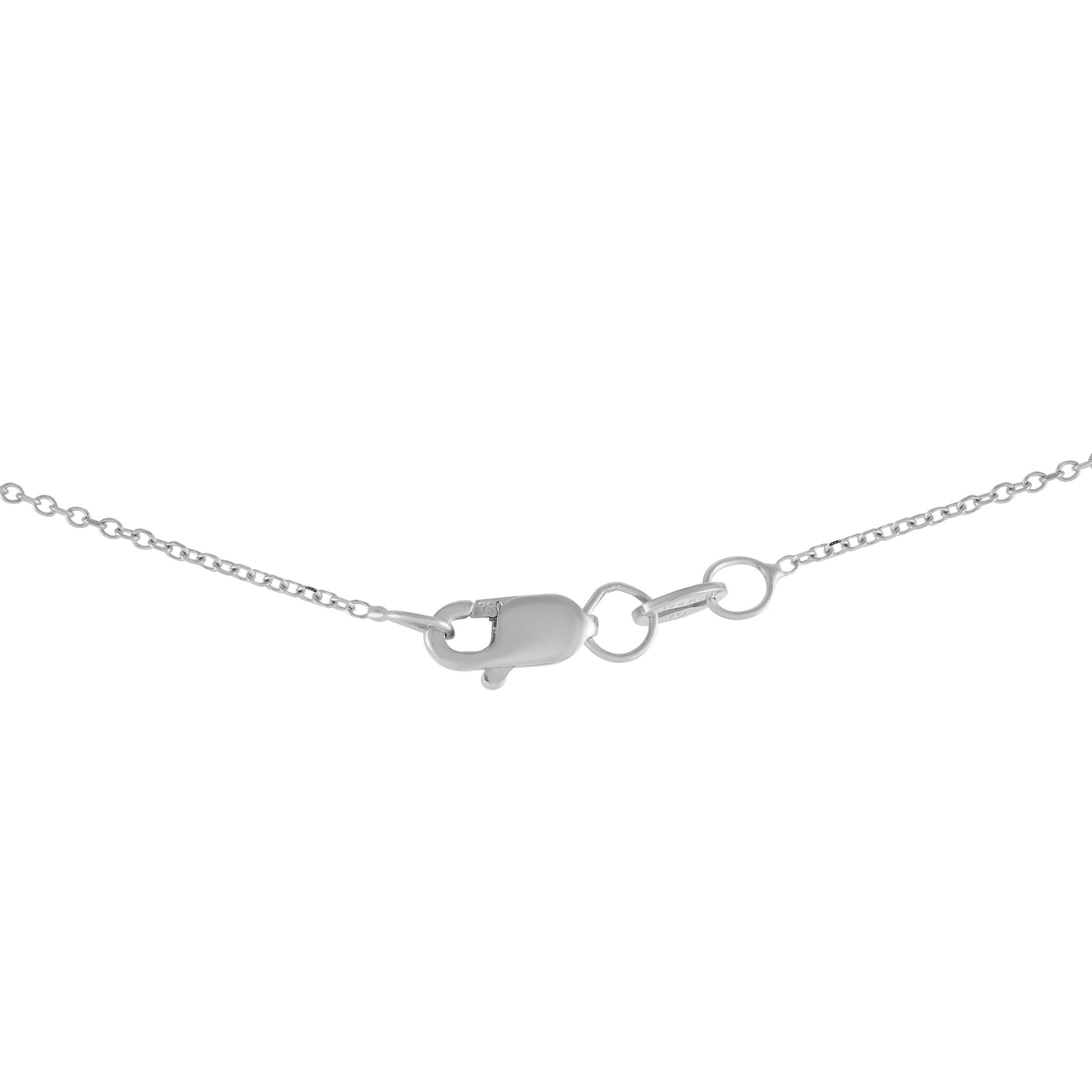 LB Exclusive 18K Weißgold 1,10ct Diamant-Halskette (Gemischter Schliff) im Angebot