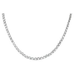 LB Exclusive 18K White Gold 12.07 Ct Diamond Necklace