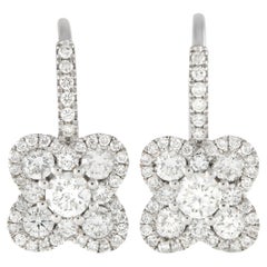 LB Exclusive 18K White Gold 1.20ct Diamond Earrings
