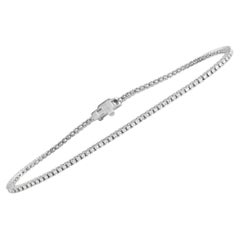 LB Exclusive 18K White Gold 1.24 ct Diamond Tennis Bracelet