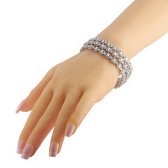 LB Exklusive 18 Karat Weißgold 12,92 Karat Diamant-Armband